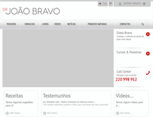 Tablet Screenshot of drjoaobravo.com